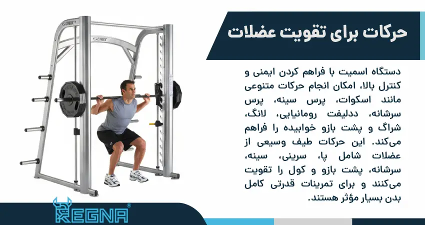 حرکات اصلی برای تقویت عضلات مختلف