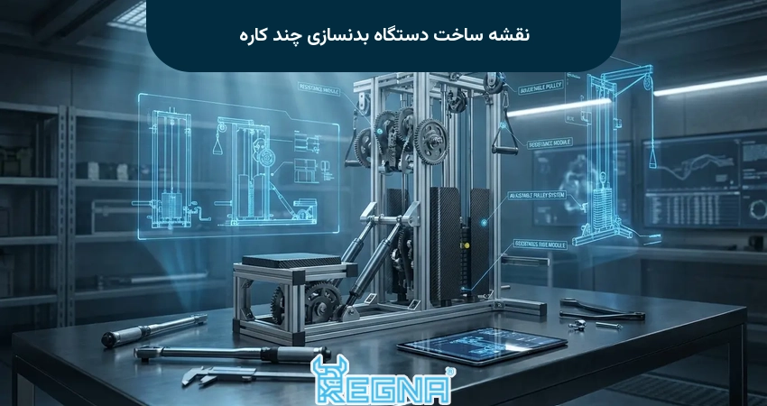 نقشه ساخت دستگاه بدنسازی چند کاره