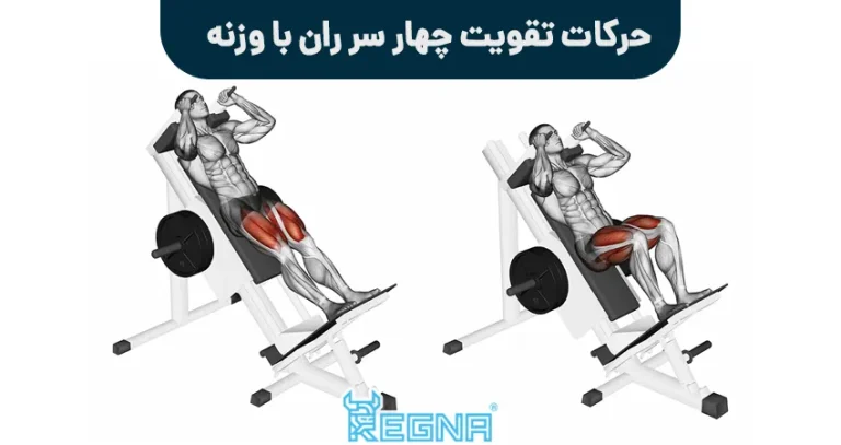 حرکات تقویت چهار سر ران با وزنه